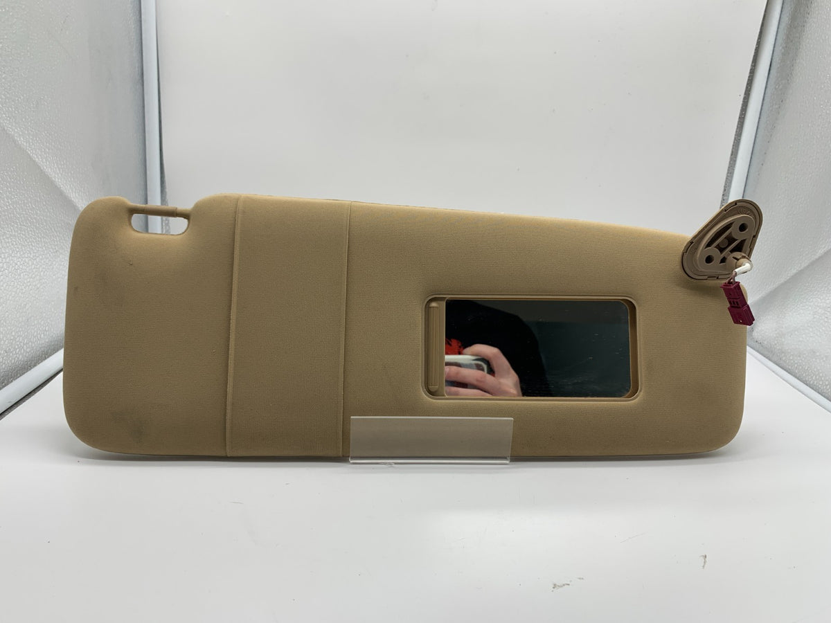 2004-2008 BMW 750i Passenger Sun Visor Illuminated Tan OEM D01B20035