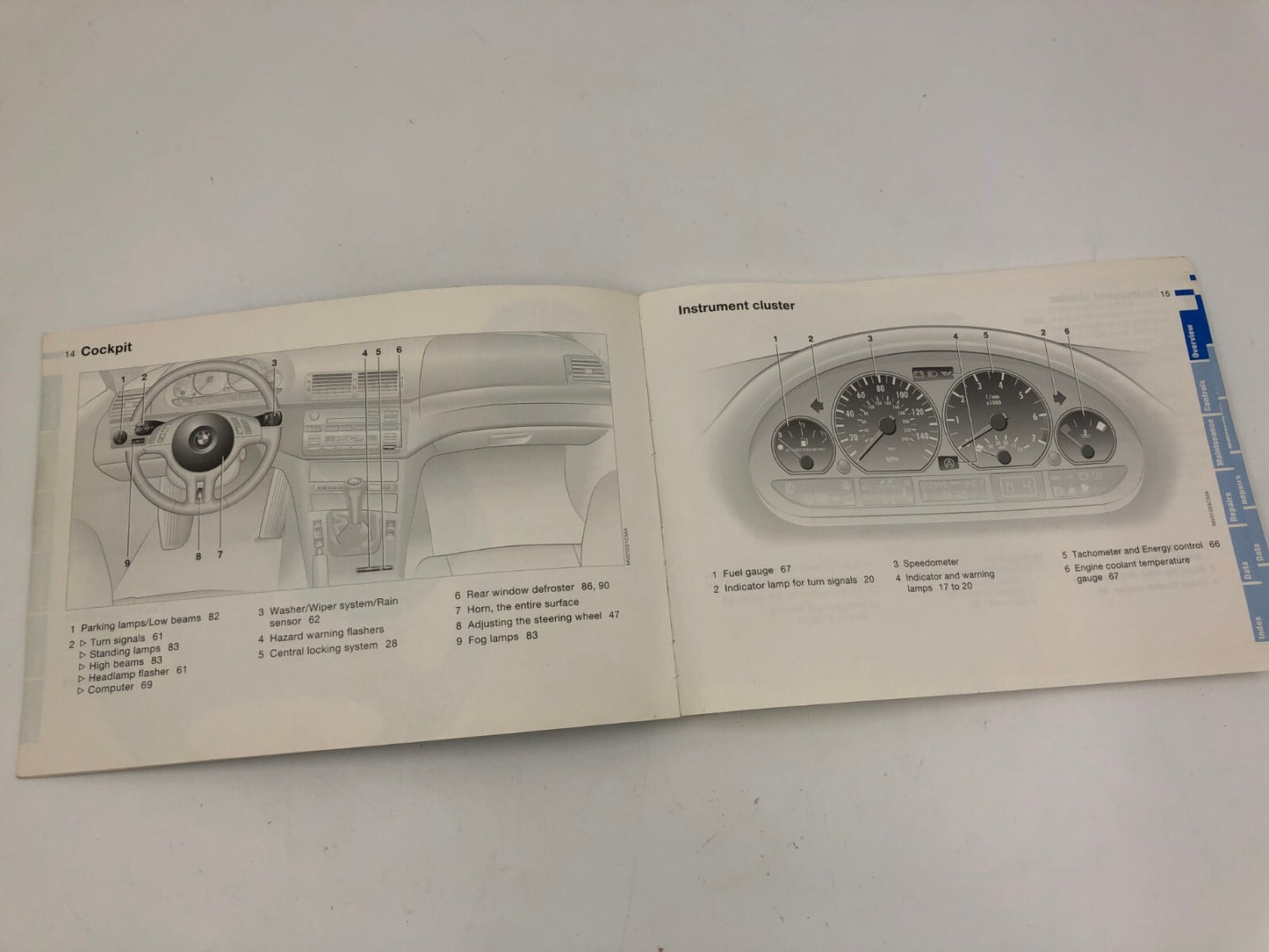 2001 BMW 320i 3 Series Owners Manual Set OEM C03B23045