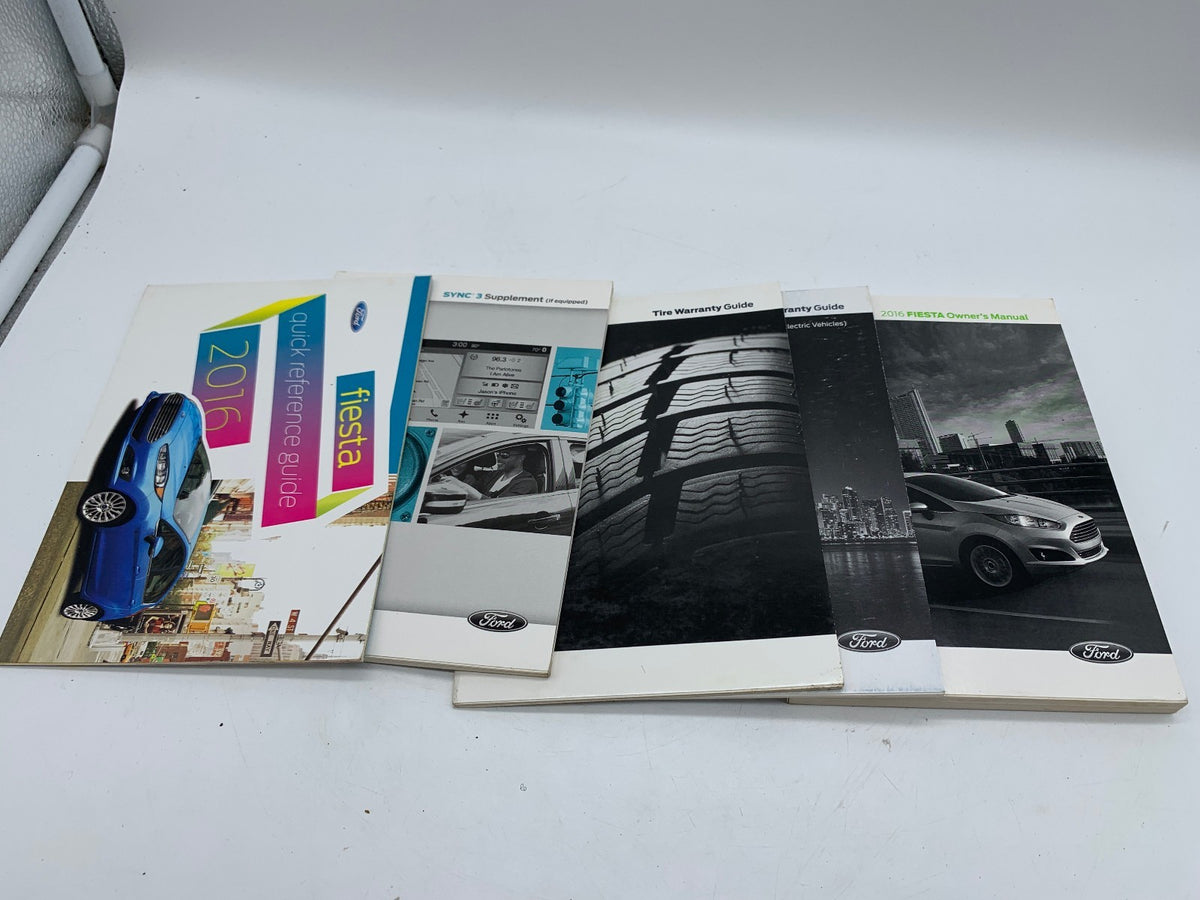 2016 Ford Fiesta Owners Manual Set OEM R01B13012