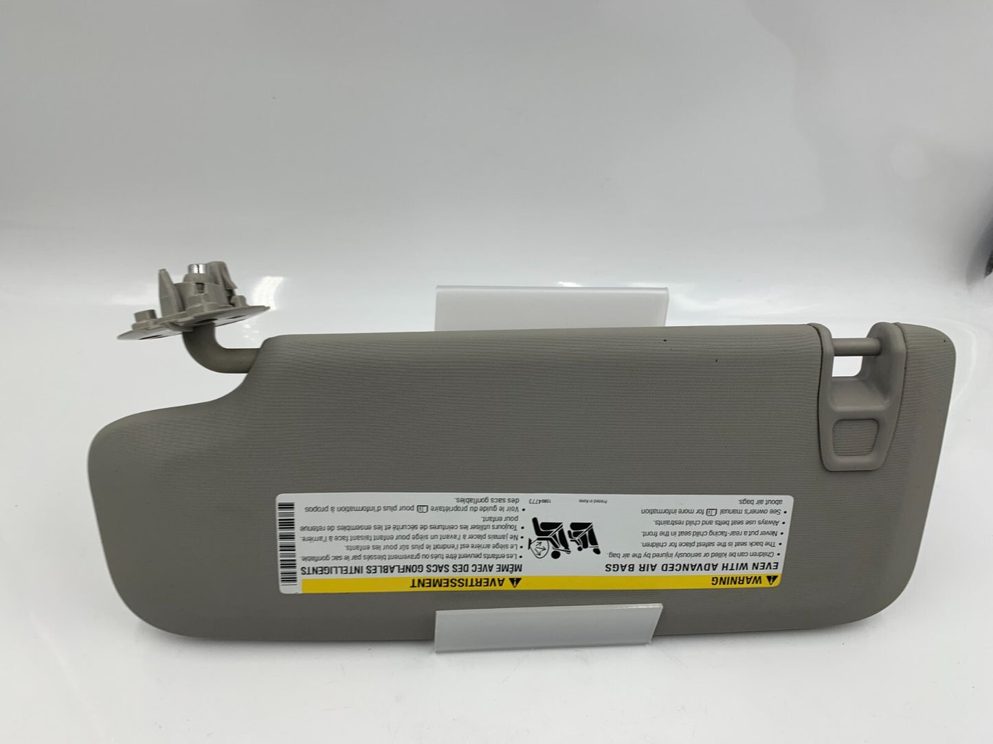 2011-2016 Chevrolet Cruze Passenger Sun Visor Gray OEM B02B55009