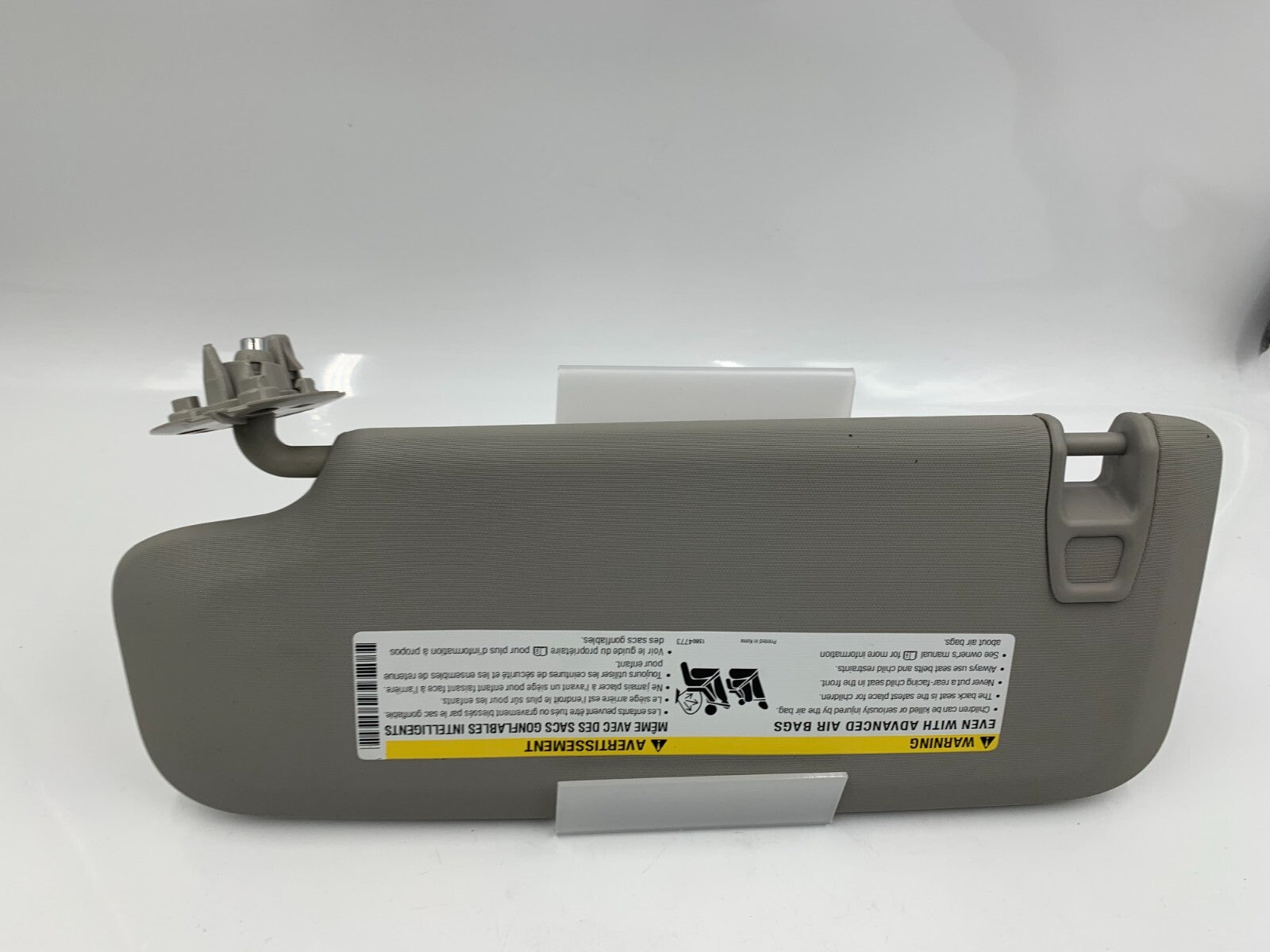 2011-2016 Chevrolet Cruze Passenger Sun Visor Gray OEM B02B55009