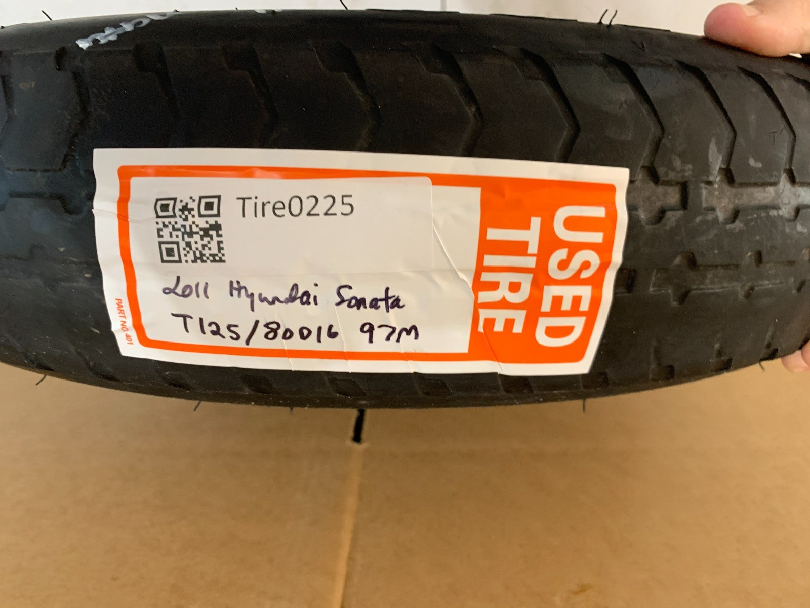 2006-2014 Hyundai Sonata 16" Spare Tire Wheel Compact Donut T125/80D16 OEM