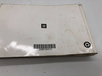 2010 GMC Acadia Owners Manual OEM B01B54002