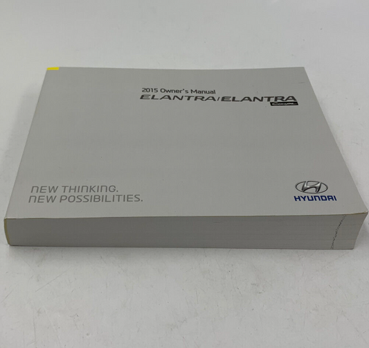 2015 Hyundai Elantra Sedan & Coupe Owners Manual OEM D02B37008