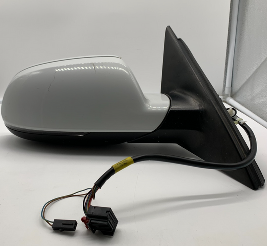 2010-2016 Audi A4 Passenger Side View Power Door Mirror White OEM B02B27005