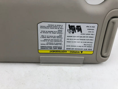 2012-2015 Nissan Versa Passenger Sun Visor Gray OEM A02B34005