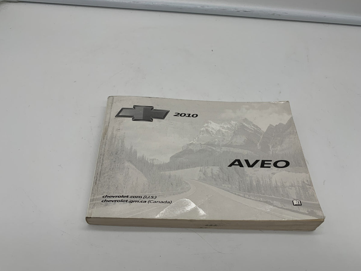 2010 Chevrolet Aveo Owners Manual OEM R01B12021