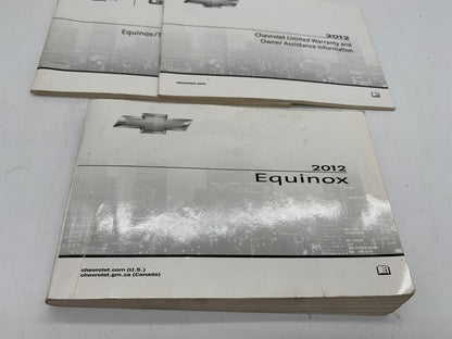 2012 Chevrolet Equinox Owners Manual Set OEM B03B32003