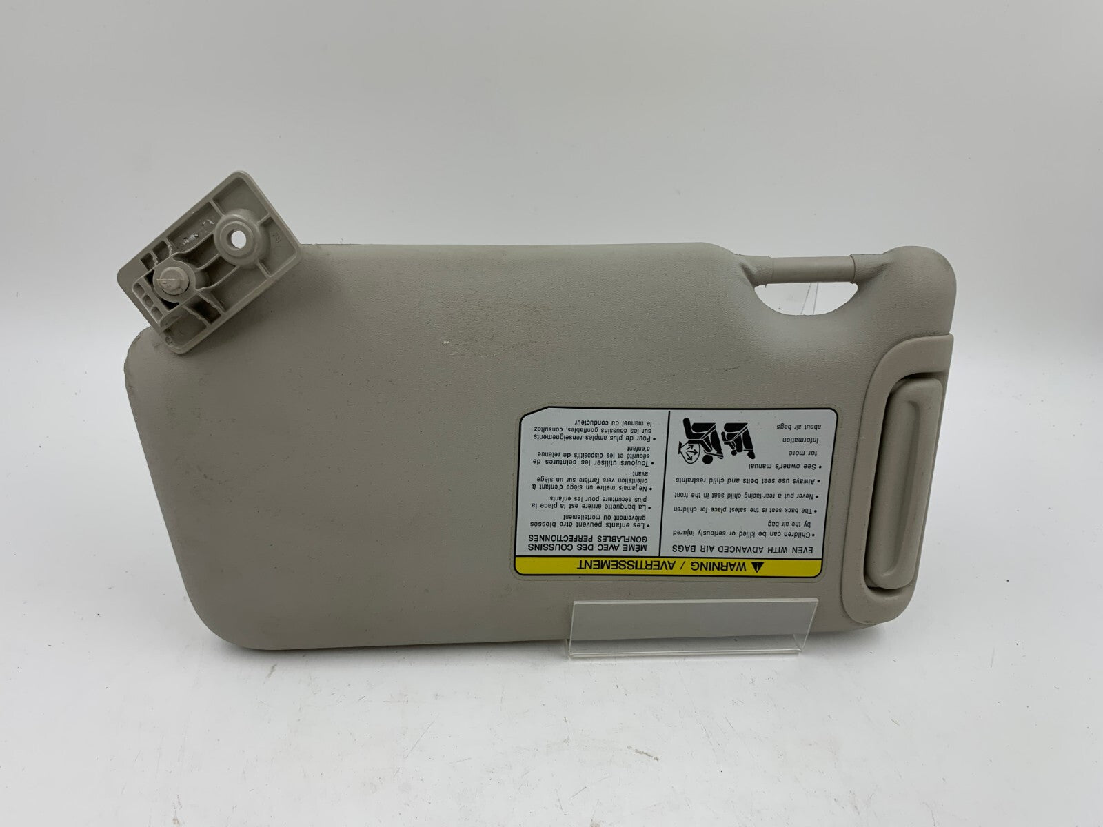 2013-2015 Nissan Versa Sedan Passenger Sun Visor Sunvisor Gray OEM D02B69006