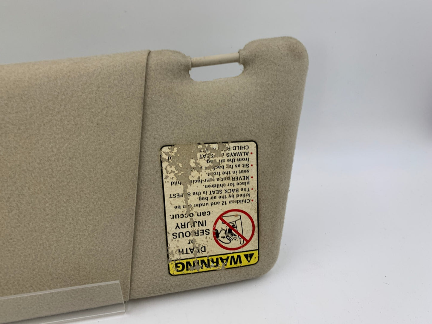 2000-2004 Ford Focus Passenger Sun Visor Ivory OEM C02B32030