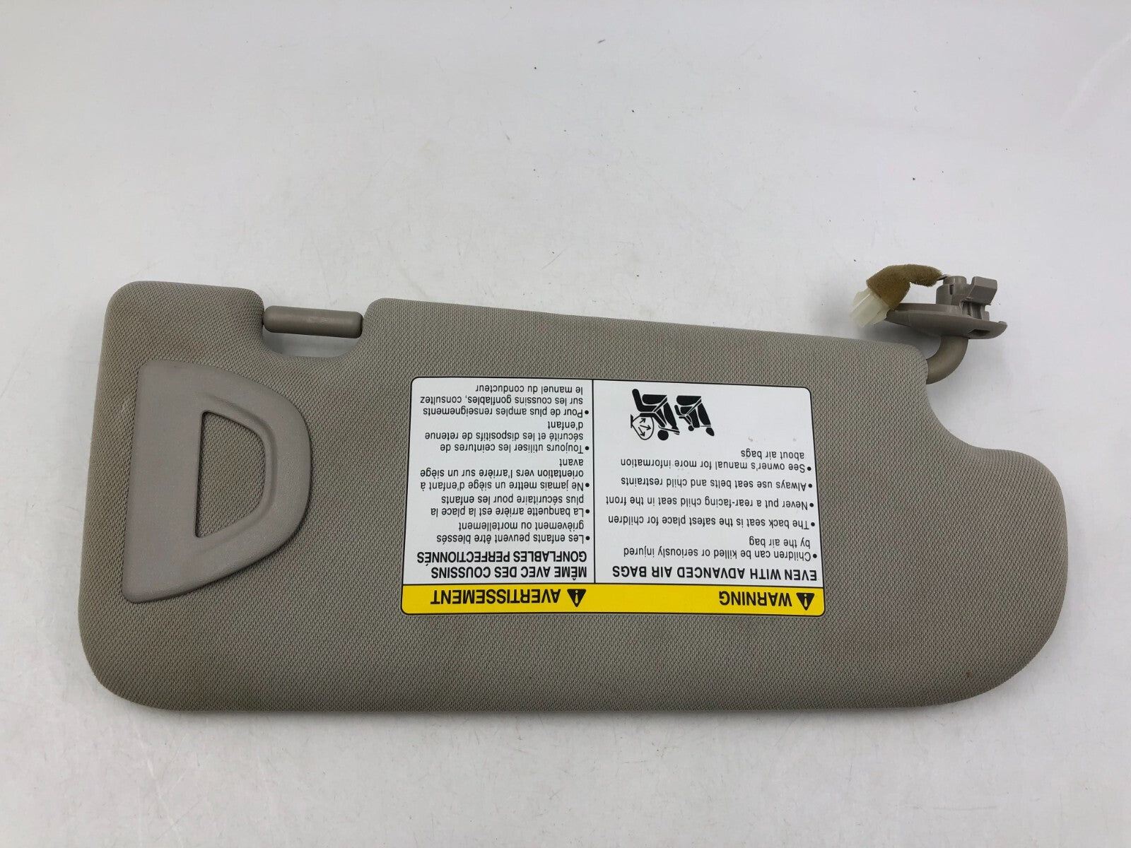 2014-2022 Infiniti Q50 Driver Sun Visor Gray Illuminated OEM C02B09045