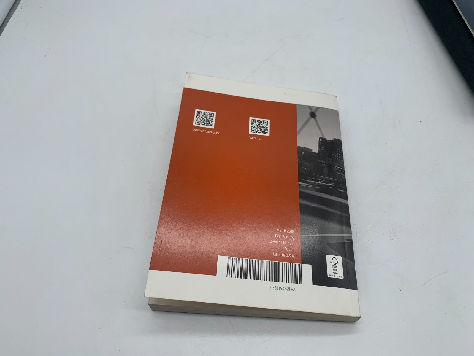 2017 Ford Fusion Owners Manual Set with Case OEM A02B50020