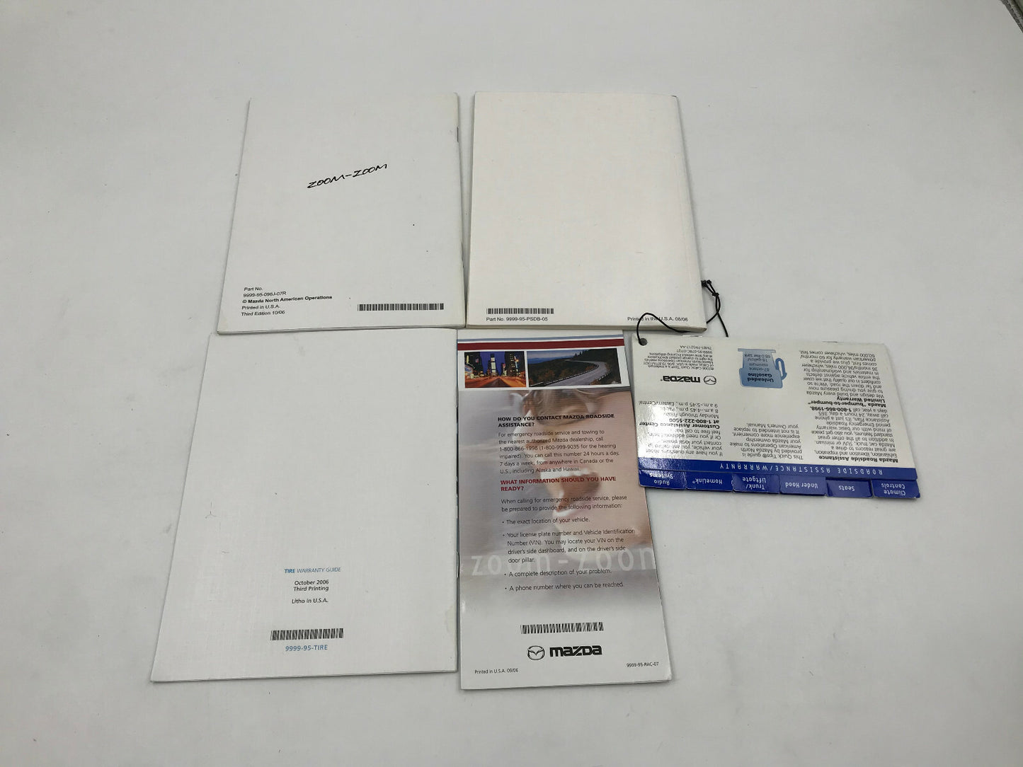 2007 Mazda 6 Owners Manual with Case OEM C04B55004