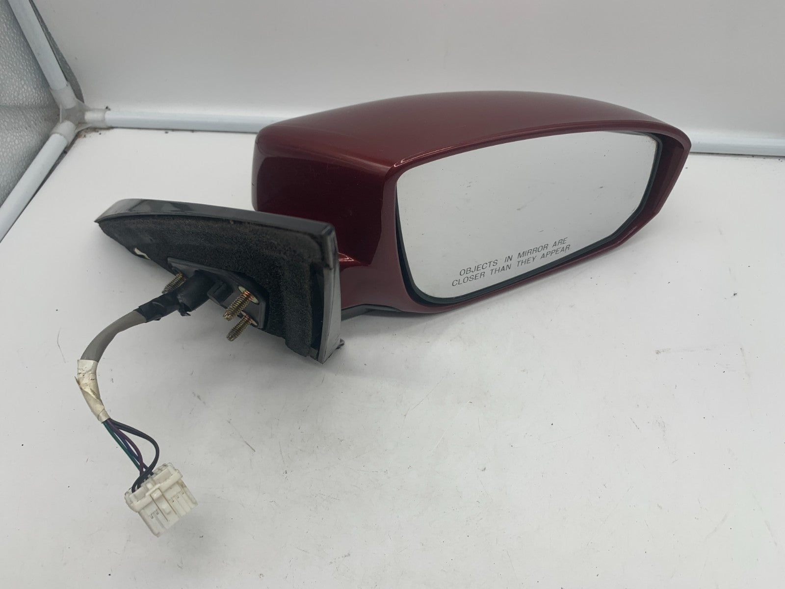 2004-2008 Nissan Maxima Passenger Side View Power Door Mirror Red OEM