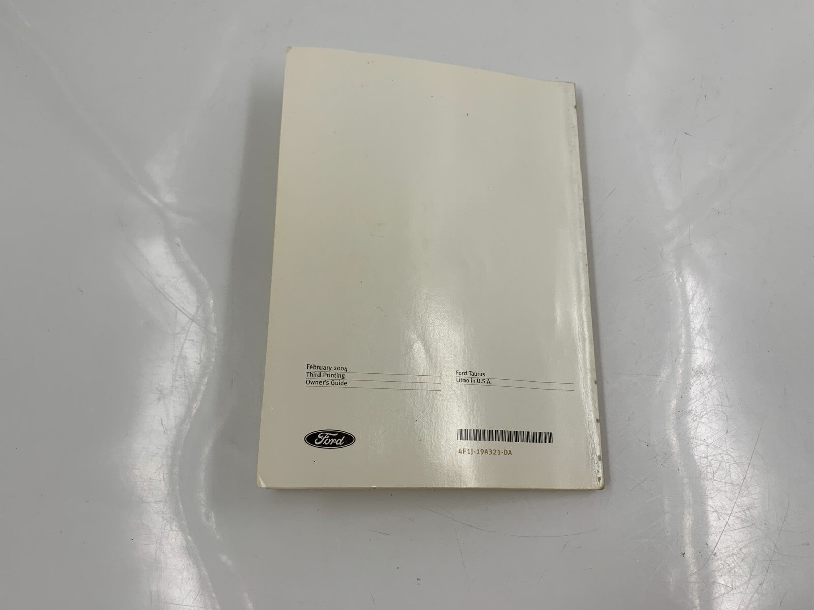 2004 Ford Taurus Owners Manual with Case OEM D04B33084
