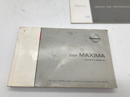 2004 Nissan Maxima Owners Manual Set with Case OEM E02B65003