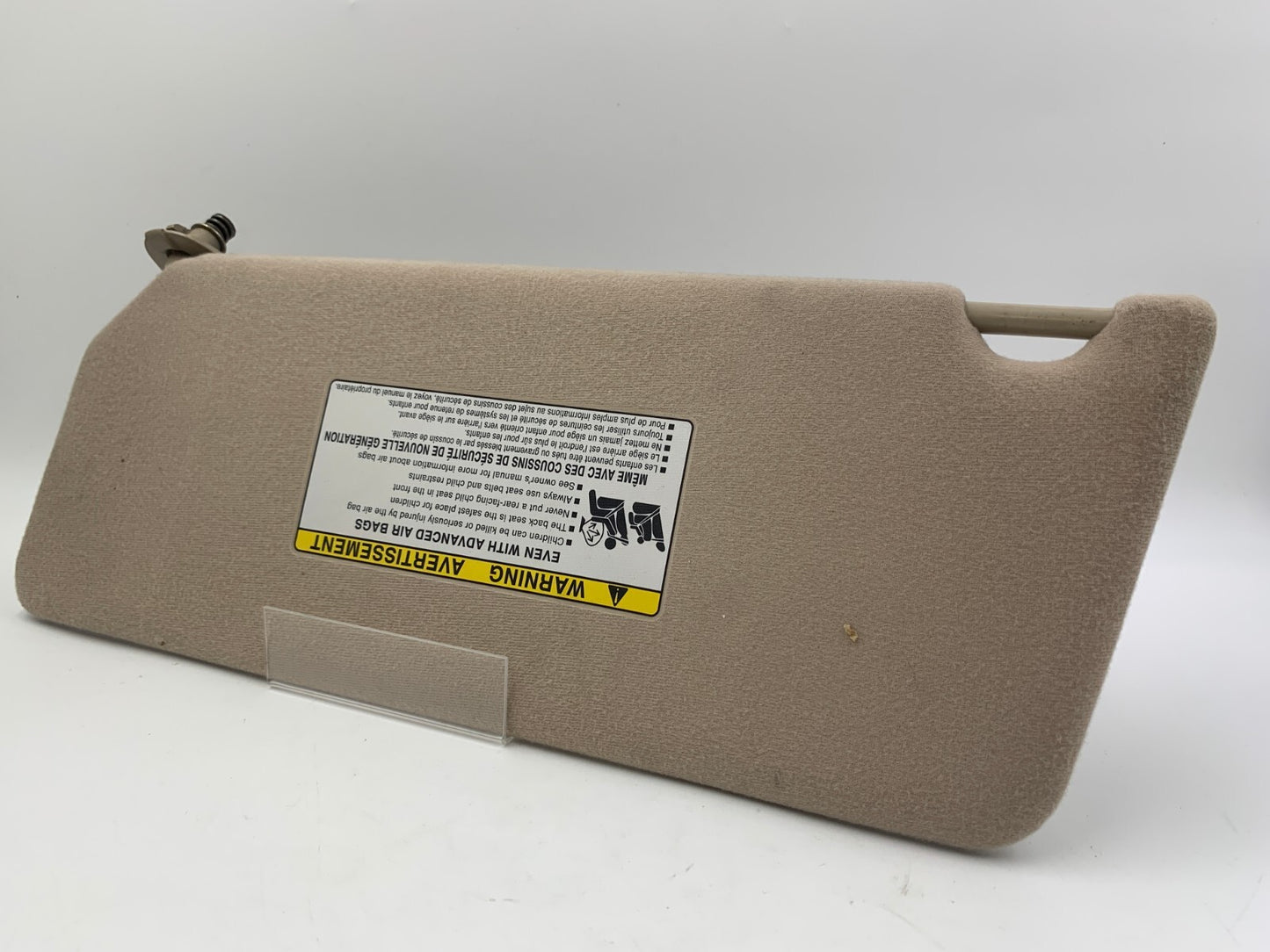 2002-2006 Toyota Camry Passenger Sun Visor Beige OEM D01B25065