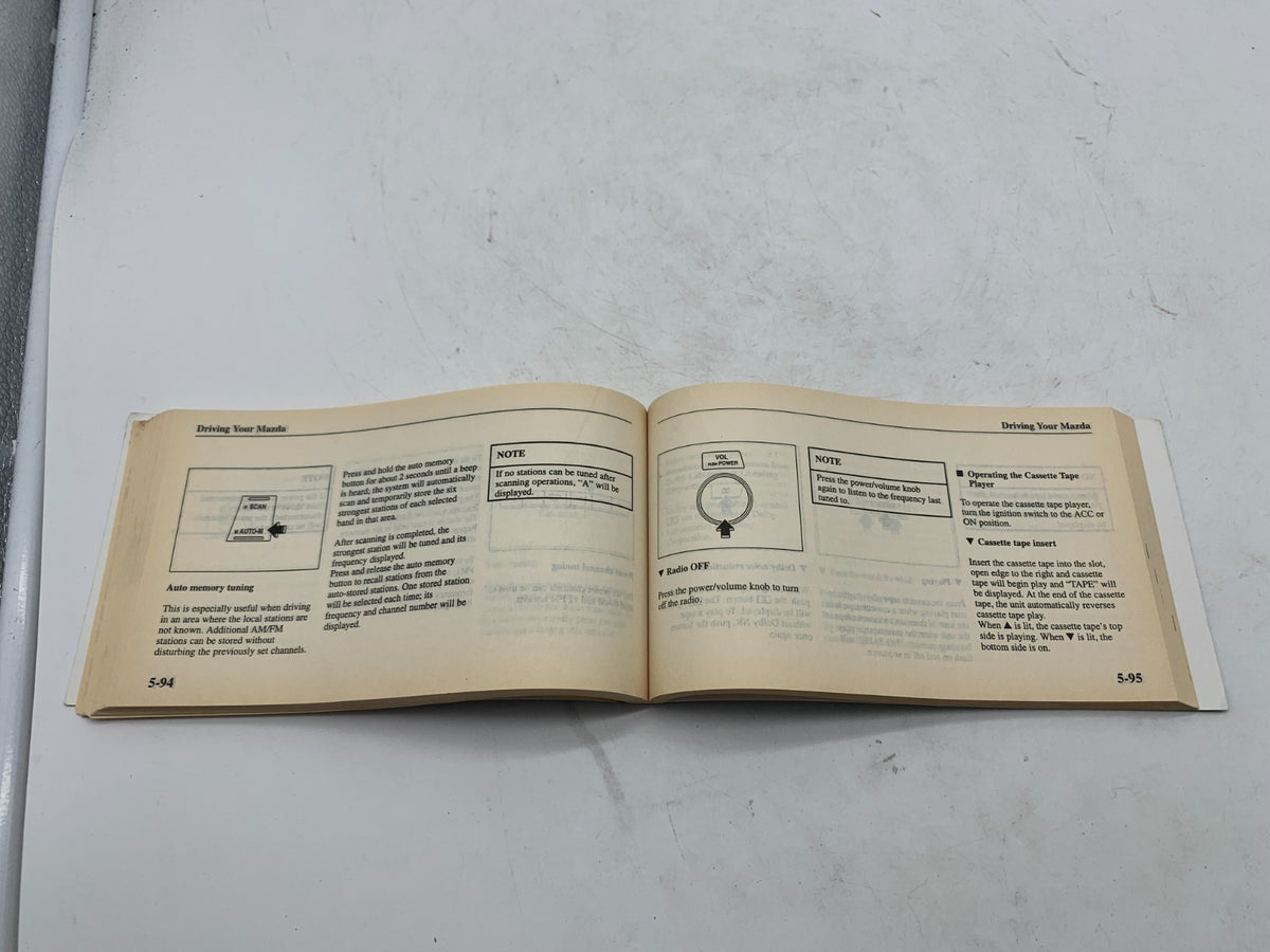 2001 Mazda 6 Owners Manual OEM R01B15011
