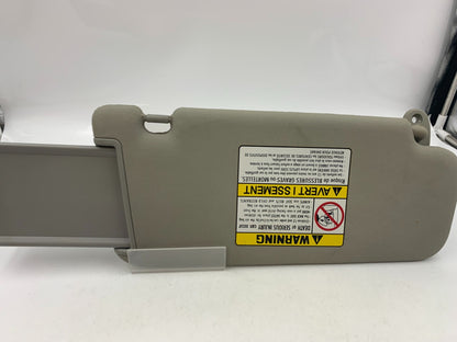 2010-2013 Kia Forte Driver Sun Visor Sunvisor Gray OEM D01B45010
