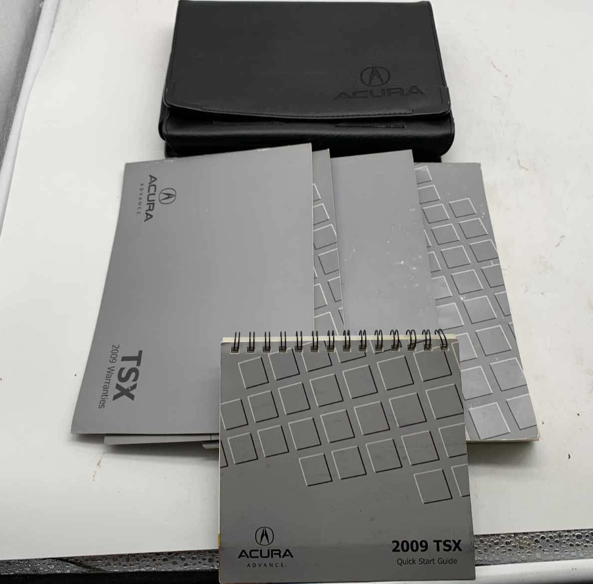 2009 Acura TSX Owners Manual Set with Case OEM A03B14061