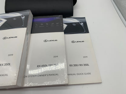 2019 Lexus RX350 RX350L Owners Manual Set with Case OEM D01B41076