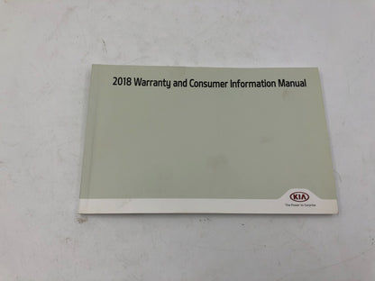 2018 Kia Optima Owners Manual Set with Case OEM A04B05008