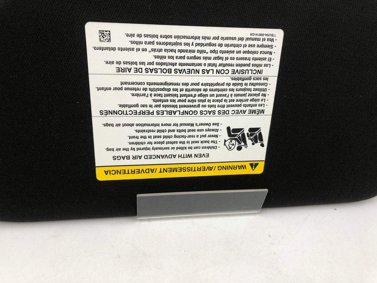 2013-2019 Ford Taurus Passenger Sun Visor Black Illuminated OEM C03B43003