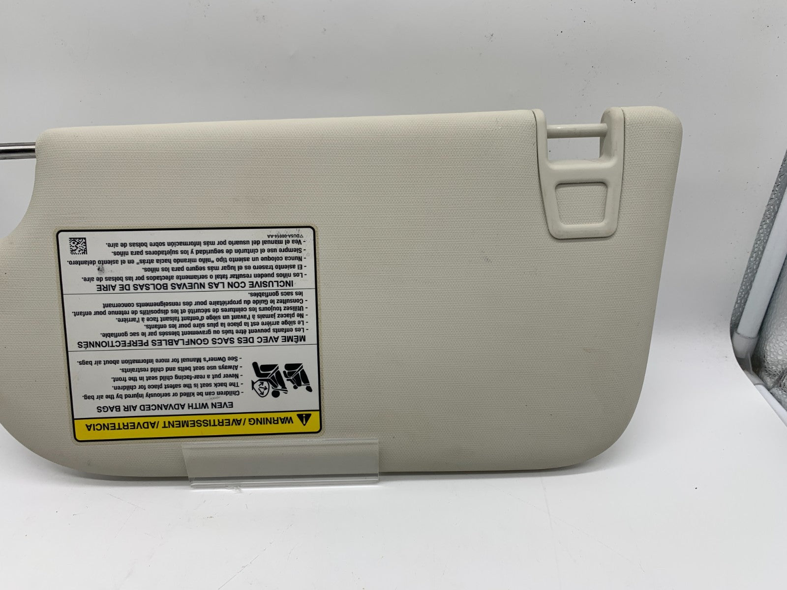 2013-2019 Ford Escape Passenger Sun Visor Gray OEM A02B54014