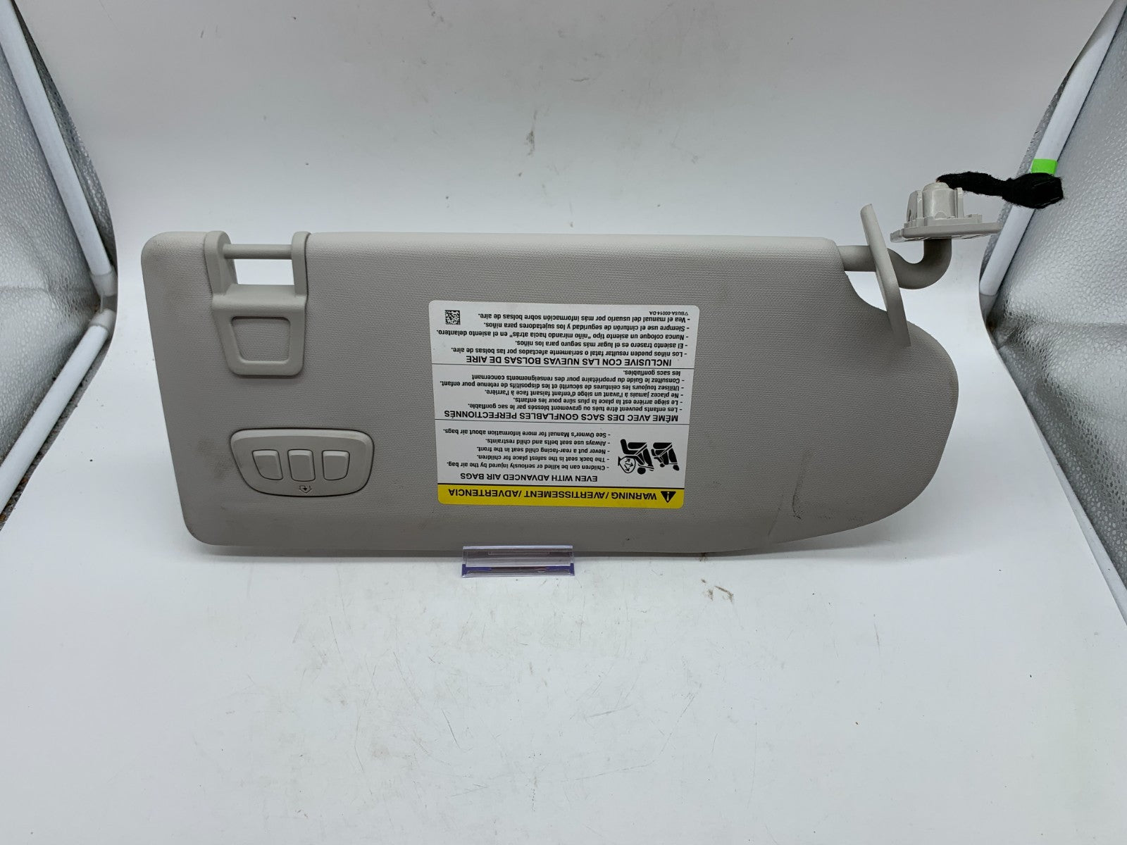 2021-2022 Ford Mustang Mach-E Mach E Driver Sun Visor Gray OEM D03B68021