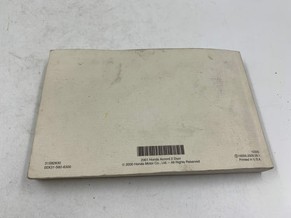2001 Honda Accord Owners Manual OEM C02B27004