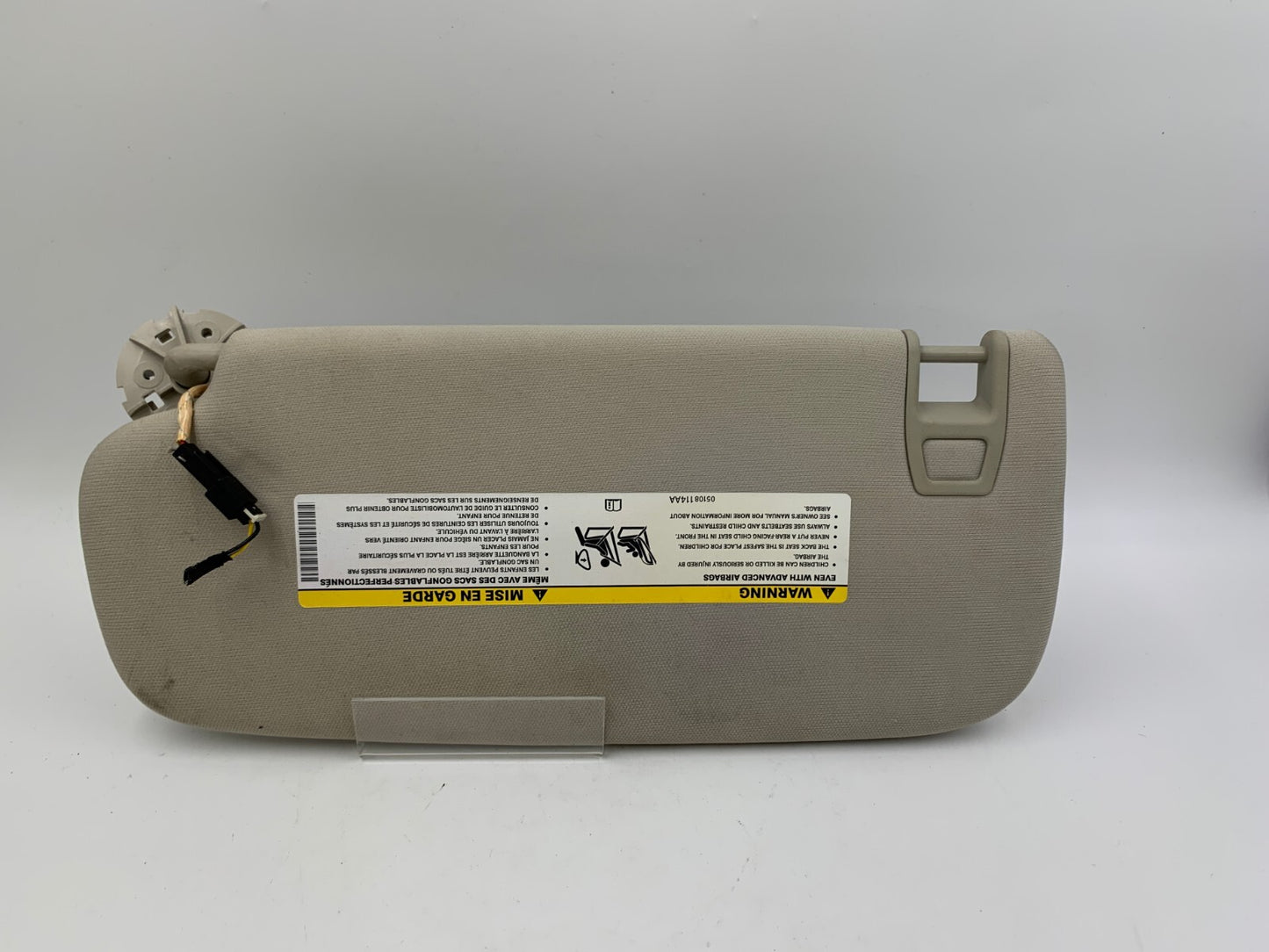 2011-2013 Jeep Grand Cherokee Passenger Sun Visor Gray Illumination C02B22049