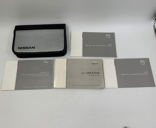 2006 Nissan Maxima Owners Manual Set with Case OEM R01B24009