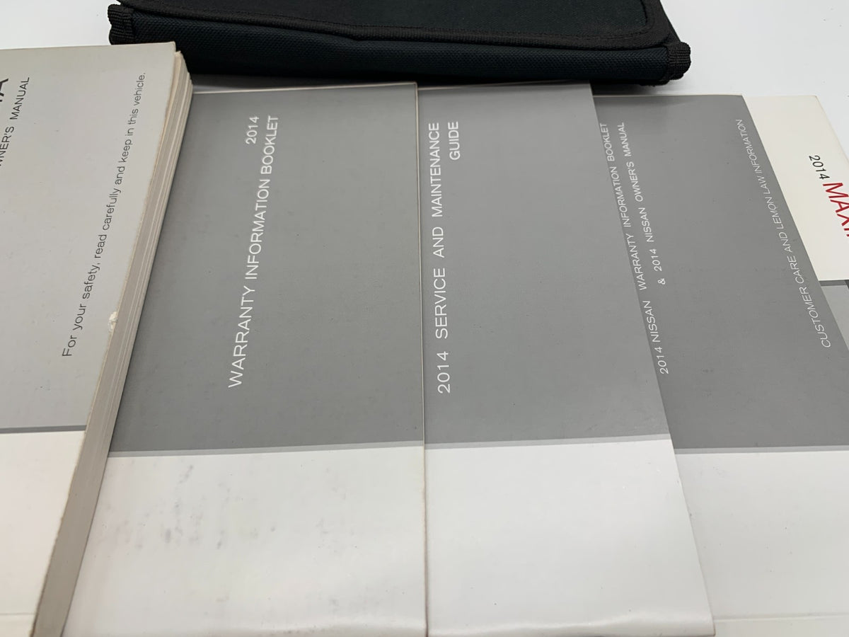 2014 Nissan Maxima Owners Manual Set with Case OEM C03B69012