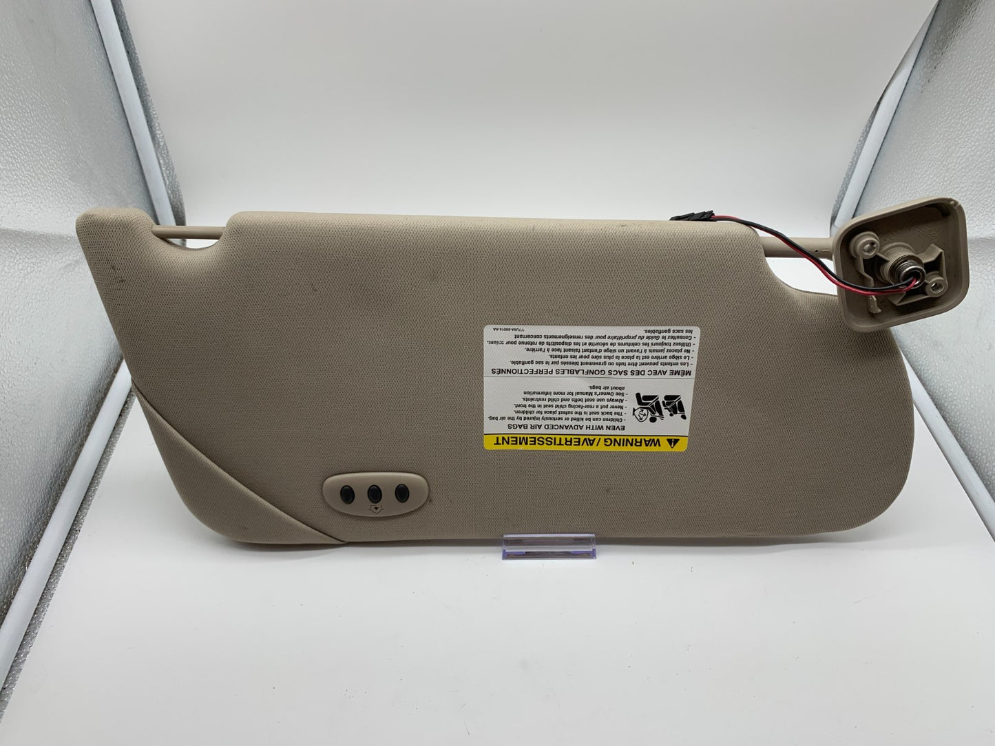 2009-2012 Ford Flex Driver Sun Visor Gray Illuminated OEM C04B23011