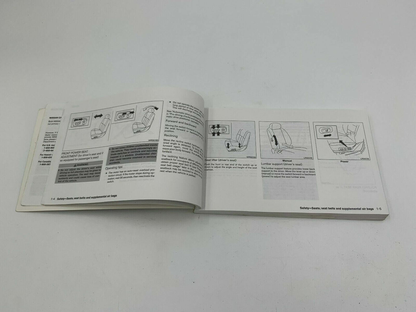 2004 Nissan Maxima Owners Manual OEM D02B25088