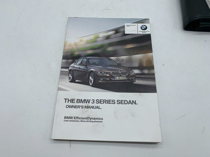 2013 BMW 3 Series Sedan Owners Manual Set with Case OEM D02B27007