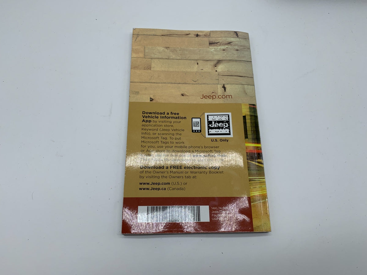 2014 Jeep Cherokee Owners Manual Set with Case OEM B02B16001