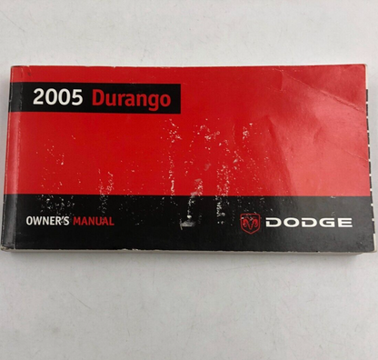 2005 Dodge Durango Owners Manual OEM E03B57007