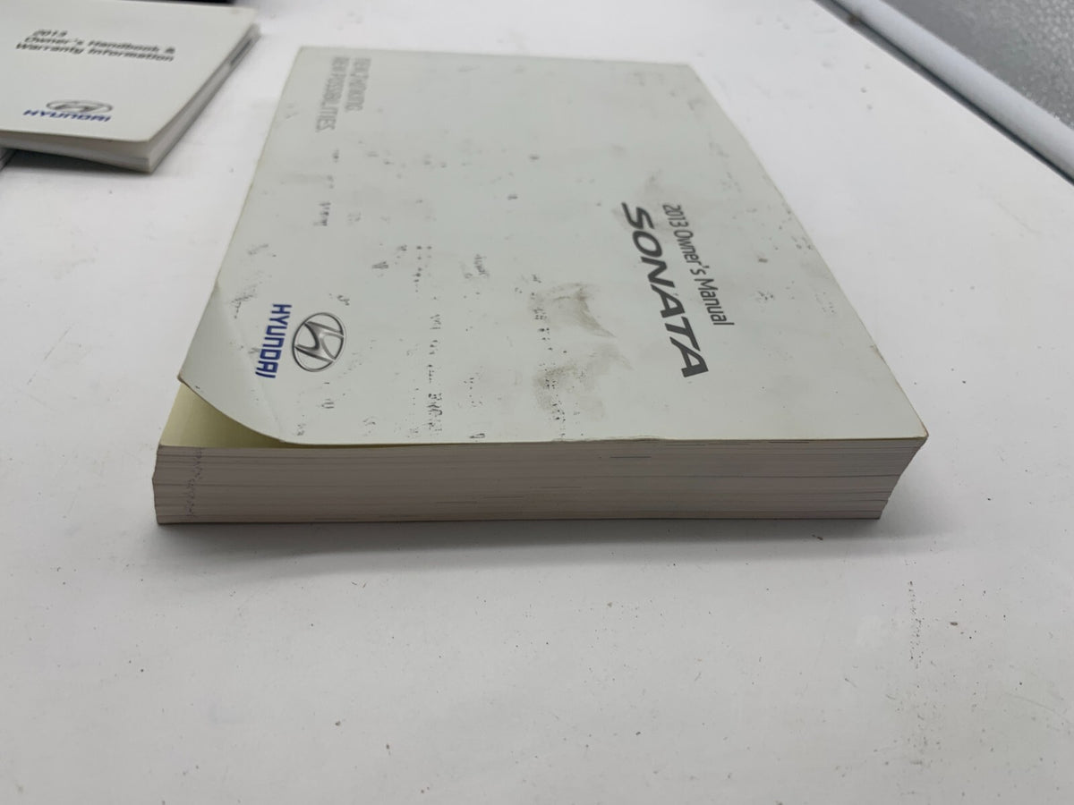 2013 Hyundai Sonata Owners Manual Set with Case OEM R01B23010