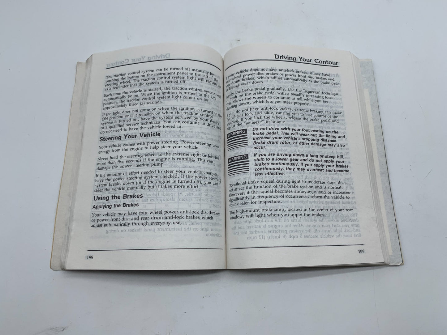 1995 Ford Contour Owners Manual OEM A02B37013