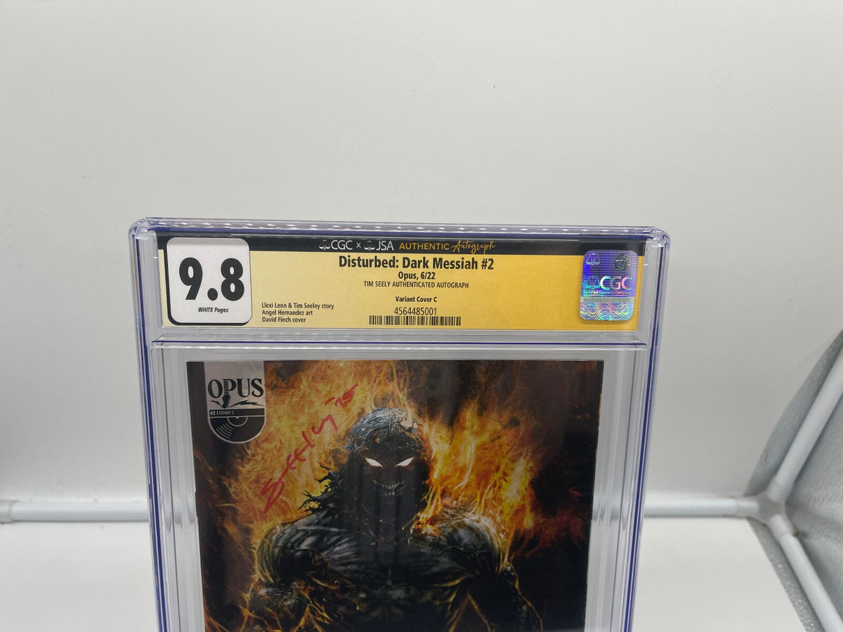 Disturbed Dark Messiah #2 CGC 9.8 JSA Signature Series Tim Seeley