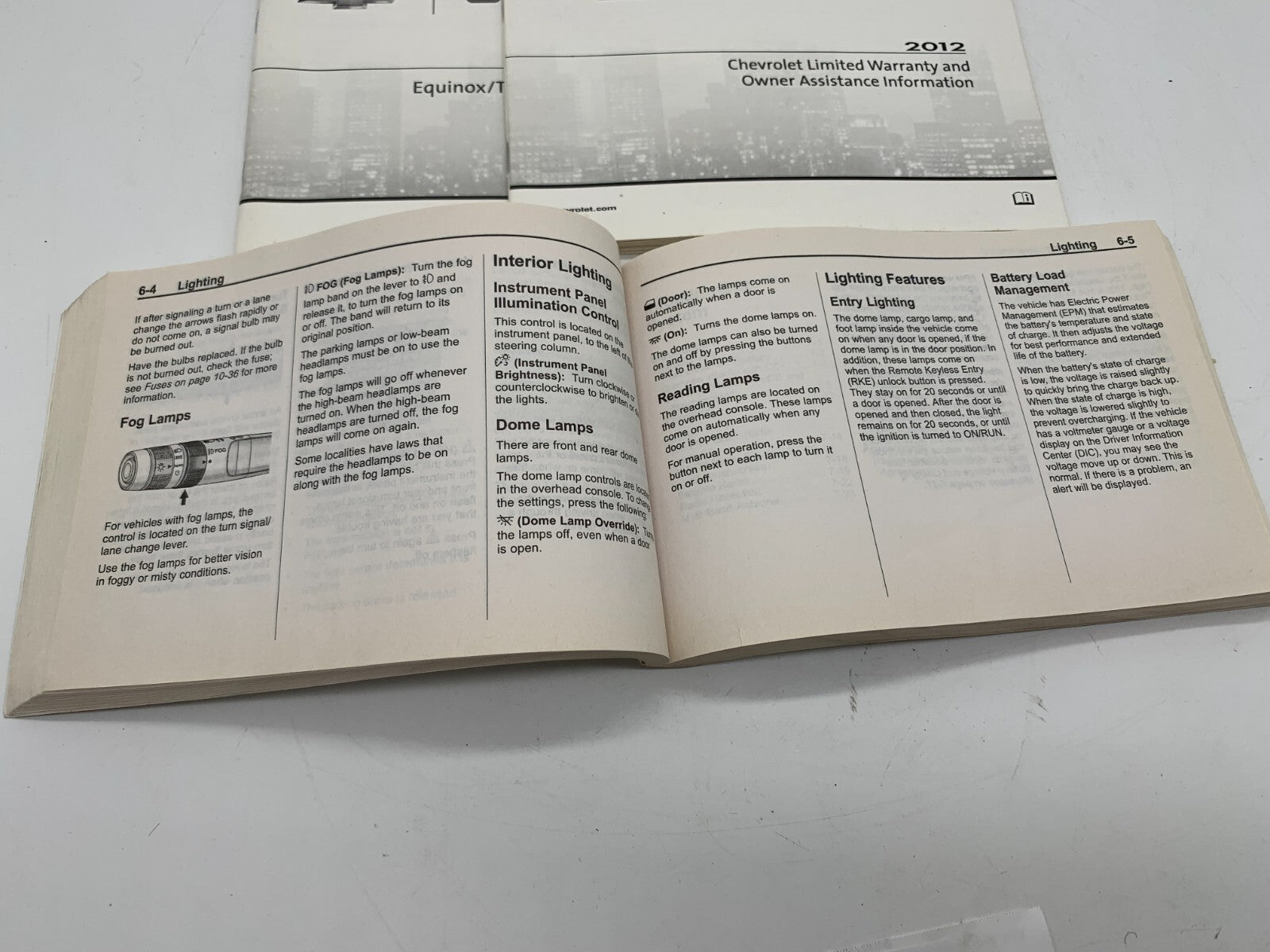 2012 Chevrolet Equinox Owners Manual Set OEM B03B32003