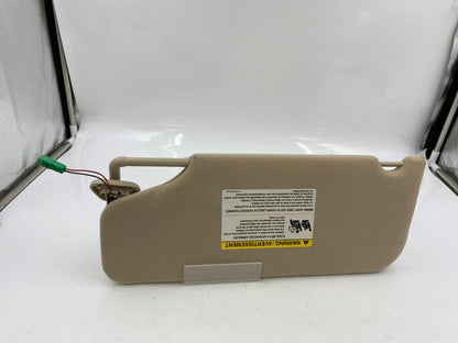 2006 Mercury Montego Passenger Sun Visor Beige Illuminated OEM B01B53004