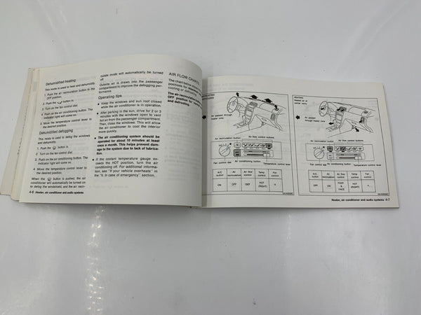 1998 Nissan Maxima Owners Manual Handbook OEM G04B40019