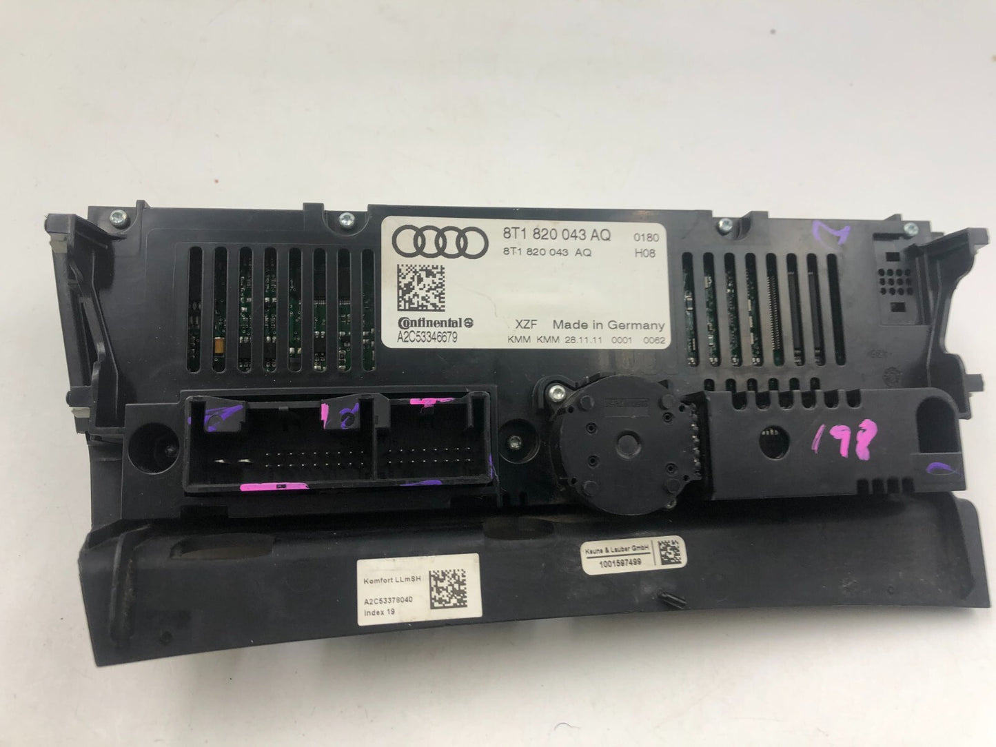 2008-2012 Audi A4 AC Heater Climate Control Unit OEM E02B60004