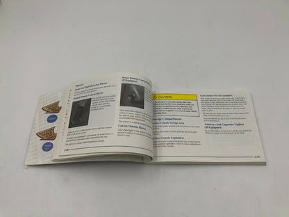 2001 Chevrolet Cavalier Owners Manual OEM C02B52008