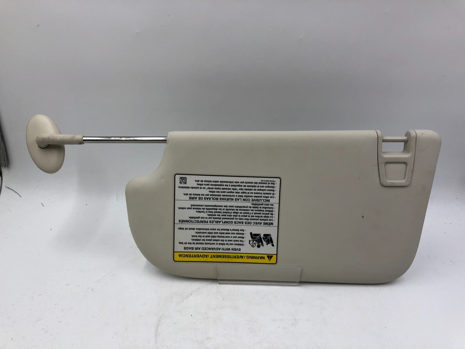 2013-2018 Ford Escape Passenger Sun Visor Sunvisor Ivory OEM B04B30001