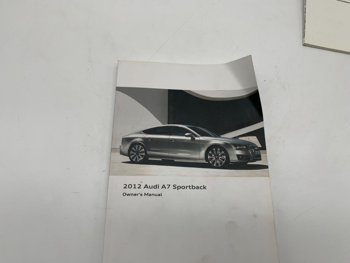2012 Audi A7 Sportback Owners Manual Set OEM D03B64005
