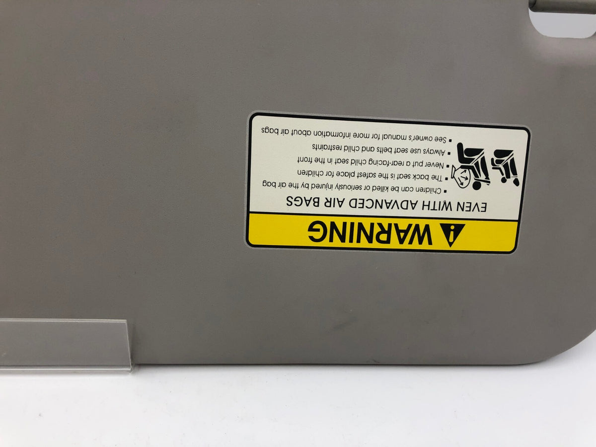 2010-2013 Kia Soul Passenger Sun Visor Gray OEM C04B16023