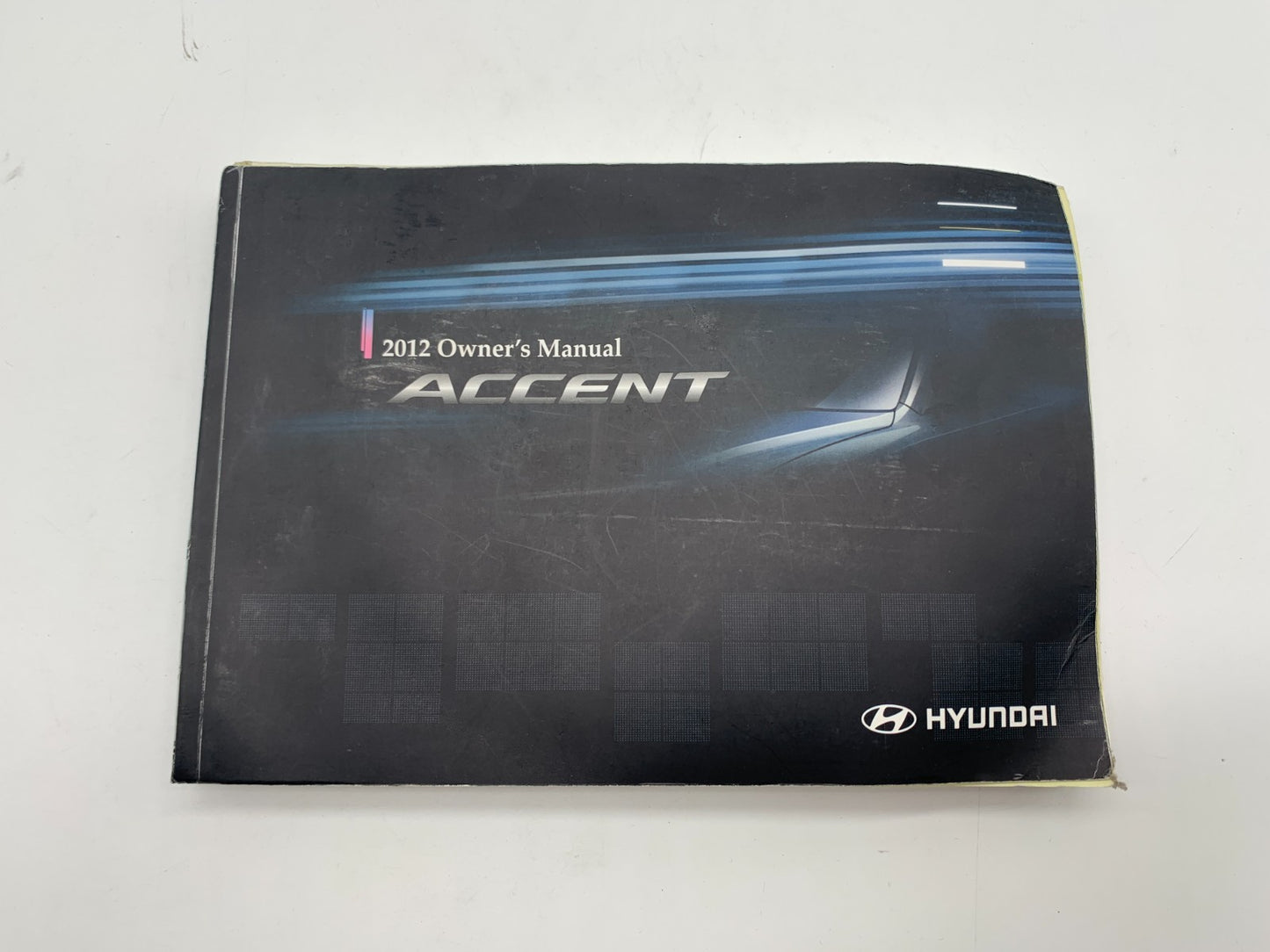 2012 Hyundai Accent Owners Manual Set with Case OEM B02B11020